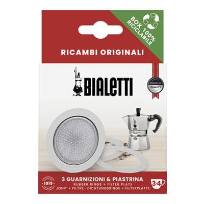 BIALETTI 3GUARNIZIONI+ 1 PIASTRINA 3/4PZ