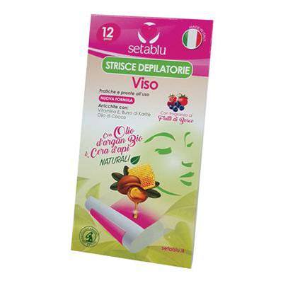 SETABLU STRISCE DEPILATORIE X12 PZ VISO ARGAN