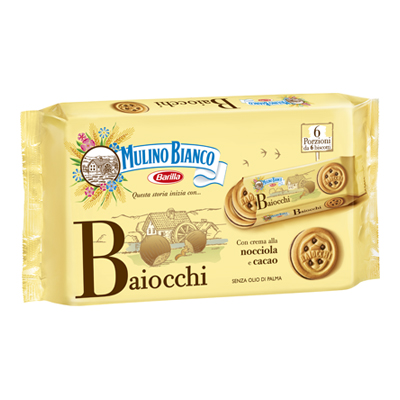 MULINO BIANCO MINI BAIOCCHI SNACK X 6 GR.336 NOCC IOLA