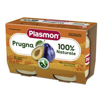 PLASMON OMOGENEIZZATO FRUTTA GR.104X2 PRUGNA + OS