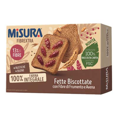 MISURA FETTE BISCOTTATE GR.320FIBREXTRA INTEGRALINO OLIO DI