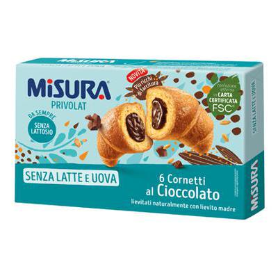 MISURA CORNETTI CACAO PRIVOLATX6 GR.298 SENZA OLIO DI PALMA