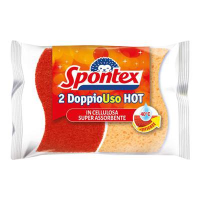 SPONTEX SPUGNA ABRASIVA HOT DOPPIOUSO X 2 PZ.