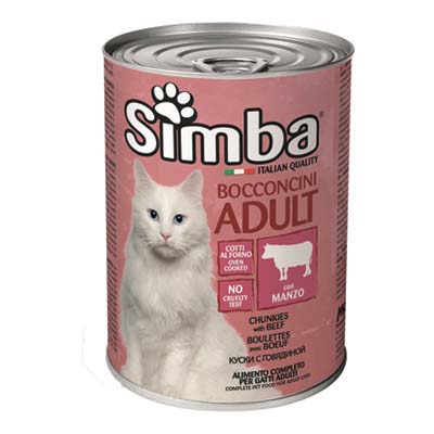 SIMBA BOCCONI GATTO CARNE VITELLO GR.415