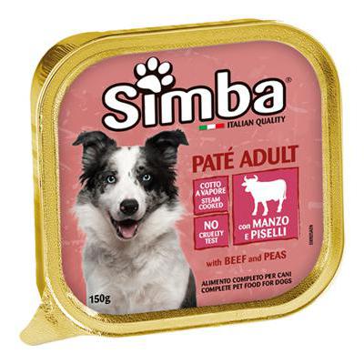 SIMBA DOG VASCHETTA MANZO/PISELLI GR.150