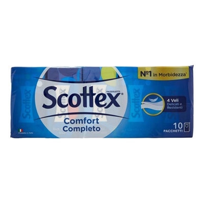 SCOTTEX FAZZOLETTI 4 VELI X 10