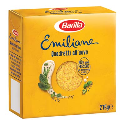 BARILLA PASTINA UOVO QUADRETTIGR.250/275 N115