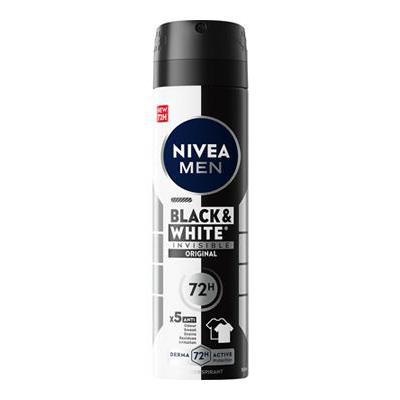 NIVEA DEO SPRAY F/M BLACK & WHITE ML.150