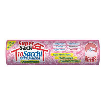 SUPERSACK SACCHI CONDOMINIALICM.70X110 LT100  X10PZ IN BUST