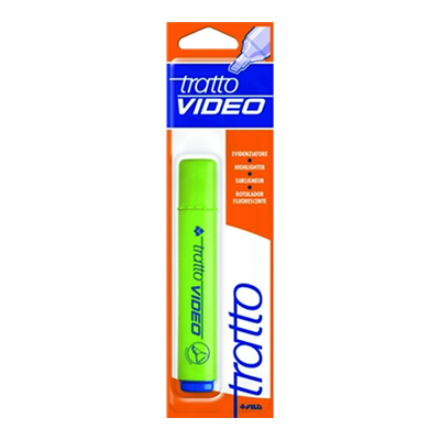 TRATTO EVIDENZIATORE VIDEO VERDE