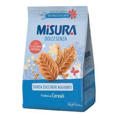 MISURA BISCOTTI CEREALI GR.330SENZA OLIO PALMA