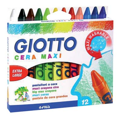 GIOTTO PASTELLI A CERA 12PZ