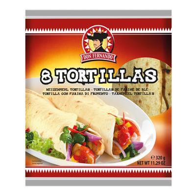 TORTILLAS GR.320 FARINA FRUMENTO     DON FERNANDO