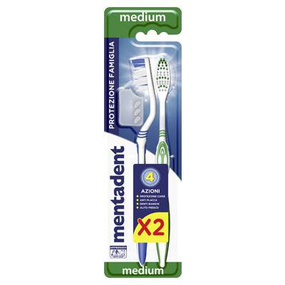 MENTADENT SPAZZOLINO PLUS X 2PZ.