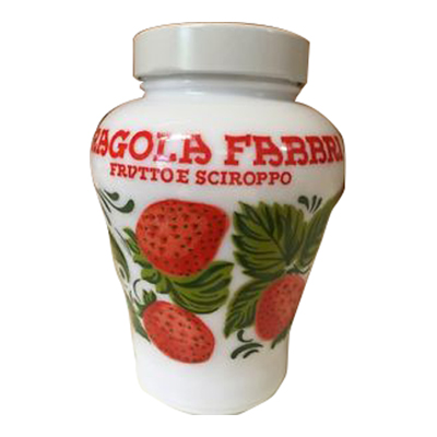 FABBRI FRAGOLA VASO CERAMICA GR.600 OPALINE