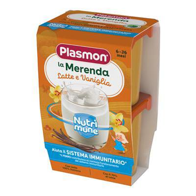 PLASMON MERENDA LATTE E VANIGLIA GR.120X2