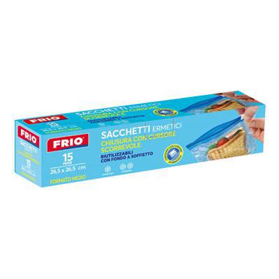 FRIO SACCHETTI CHIUSURA CURSORE MEDI X15 26,5X26,5