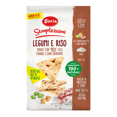 DORIA SEMPLICISSIMI LEGUMI E RISO GR.60 CECI/FAGIOLI/SOIA