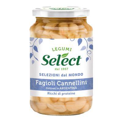 SELECT FAGIOLI CANNELLINI GR.350 LESSATI VETRO