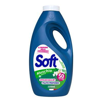 SOFT LIQUIDO LAVATRICE LT.2,25MUSCHIO BIANCO     45 LAVAGGI