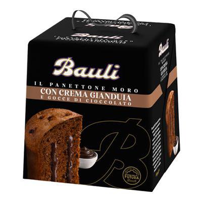 BAULI PANETTONE MORO CON CREMAGIANDUIA GR.700