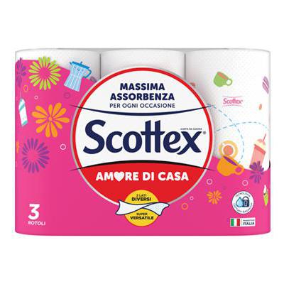 SCOTTEX AMORE DI CASA X 3 ROTOLI CUCINA