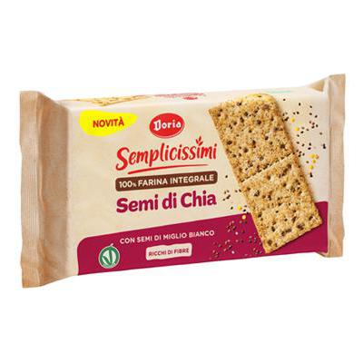 DORIA CRACKERS SEMPLICISSIMI SEMI CHIA/MIGLIO BIANCO GR.,280