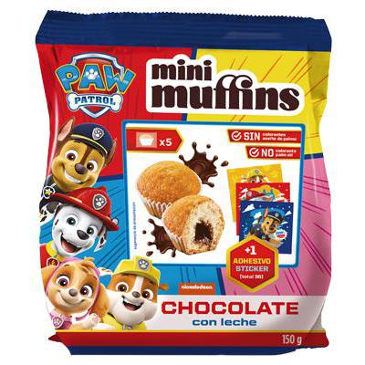PAW PATROL MUFFIN CHOCO FILLEDGR.125