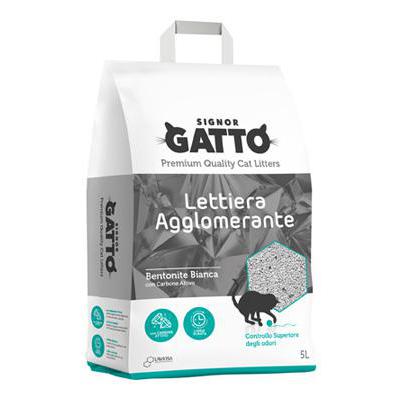 SIGNOR GATTO LETTIERA CARBONIATTIVI LT.5