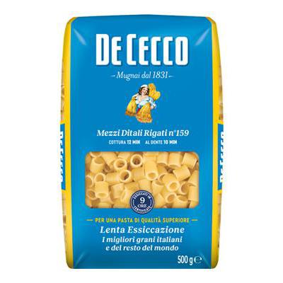 DE CECCO MEZZI DITALI RIGATI N.159 GR.500