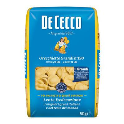 DE CECCO ORECCHIETTE GRANDI N.190 GR.500