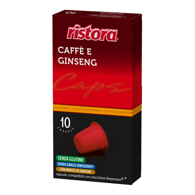RISTORA CAFFE'&GINSENG X10 CAPSULE GR7,5 NESPRESSO