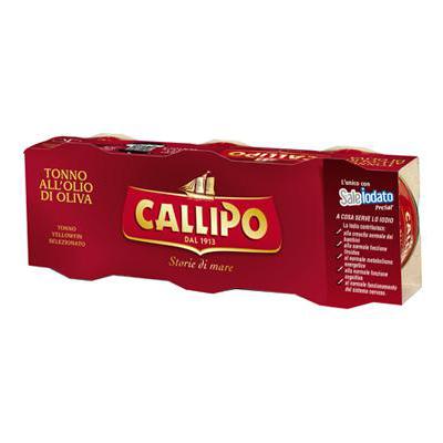 CALLIPO TONNO OLIO OLIVA GR.70X3