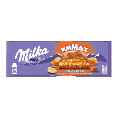 MILKA TAVOLETTA CIOCCOLATO ARACHIDI CARAMEL GR.276