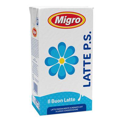 MIGRO LATTE PARZIALMENTE SCREMATO LT.1