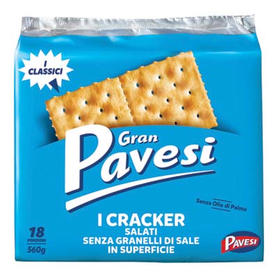 GRAN PAVESI CRACKERS GR.560 NON SALATI