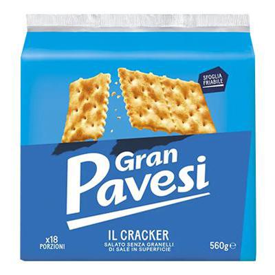 GRAN PAVESI CRACKERS GR.560 NON SALATI