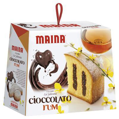MAINA GOLOSONA COLOMBA CIOCCOLATO RUM GR.750