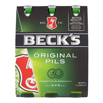 BIRRA BECK'S BOTTIGLIA CL.33X35°
