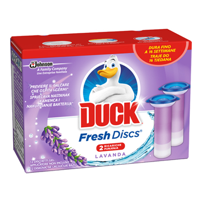 DUCK FRESH DISCS X2 RIC.FLORALC.M.(5 FLOWER+5 LAVANDA)