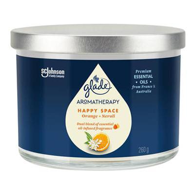 GLADE AROMATHERAPY CANDELA ARANCIA/NEROLI HAPPIENES