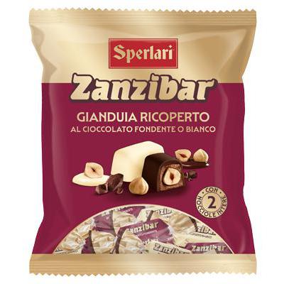 SPERLARI ZANZIBAR RICOPERTO FONDENTE/BIANCO GR.117