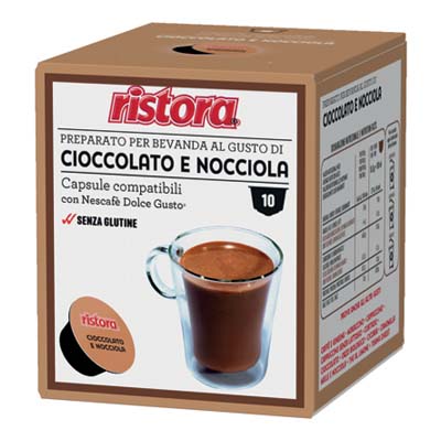 RISTORA CIOCCOLATO X10 CAPSULENOCCIOLA