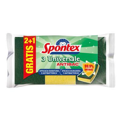 SPONTEX SPUGNA ABRASIVA UNIVERSALE 2+1