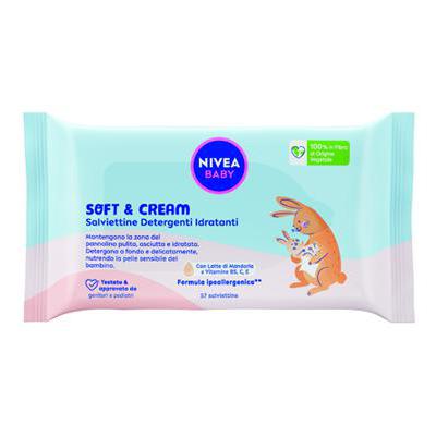 NIVEA SALVIETTINE BABY SOFT &CREAM X 57 PZ