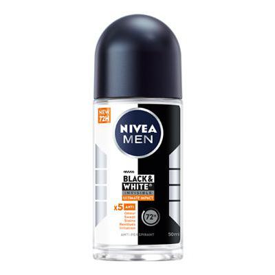 NIVEA DEO 50 ROLL ON F/M BLACK&WHITE INVISIBLE ULTIMATE IMPA