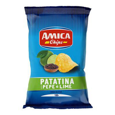 AMICA CHIPS PATATINE PEP&LIMEGR.100