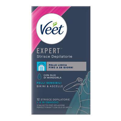 VEET EXPERT STRISCE BIKINI ASCELLE X 12+4 PZ      PELLI SENS