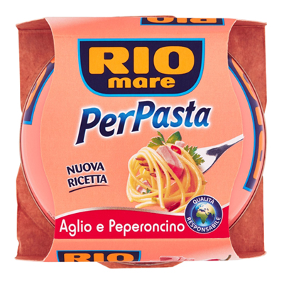 RIO MARE PER PASTA TONNO+AGLIO/PEPERONCINO GR.160