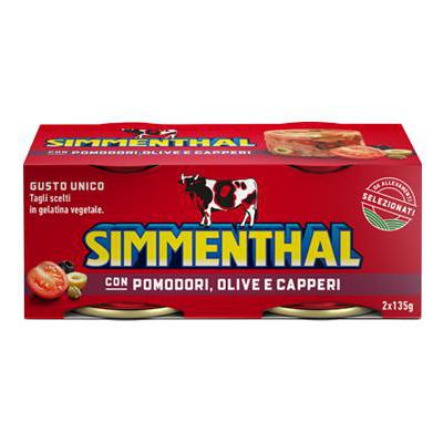 SIMMENTHAL CARNE POMODORI/CAPPERI/OLIVE GR.135X2